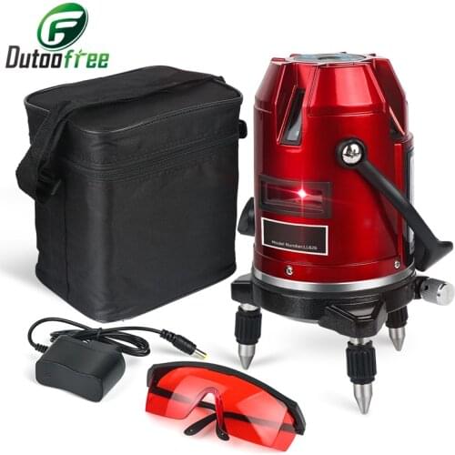 360 Self Leveling Laser Level Machine 5 Lines 6 Points 360 Vertical Horizontal Tilt rotary 635nm outdoor accuracy from China