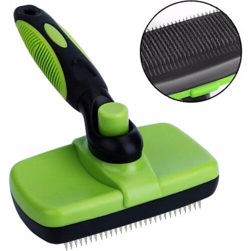 NHBR Pet Grooming Brush Comb Dog Self Cleaning Brush for Small Large Dog Cat Short Long Hair Shedding