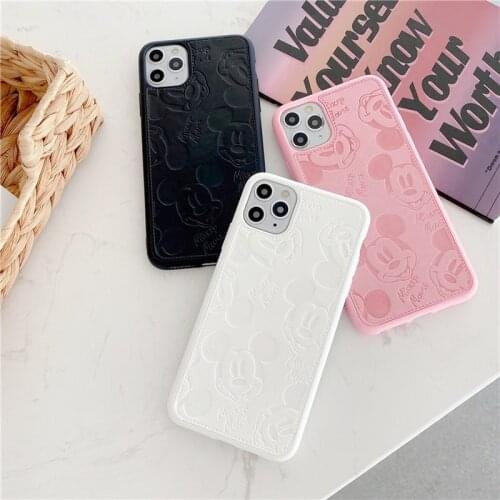 Disney Mickey Phone Case for IPhone 7 / 8 / Plus / X / XS / XR / XS Max / 11 / 12 / Pro /Cute Cartoon Anti-fall Silicone Case