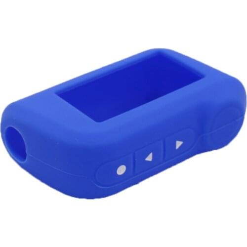 Two Way LCD Remote Fob Silicone Key Chain Case Cover For Sher-khan Mobicar A Mobicar B Russian Version 2 Way Car Alarm System