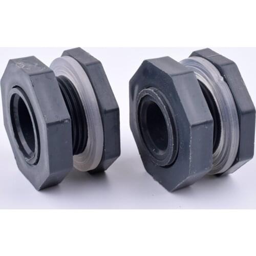1Pc 20-63mm PVC Water Tank Connectors Aquarium Fish Tank Adapter Water Drainage Intake Joint Garden Irrigation Tube Fittings