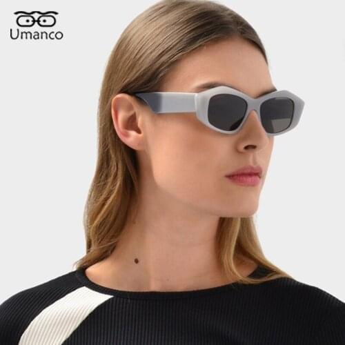 2021 New Irregular Small Square Sunglasses For Women Vintage Wide Leg Gradient UV400 Sun Glasses Female Elegant Shades Beach