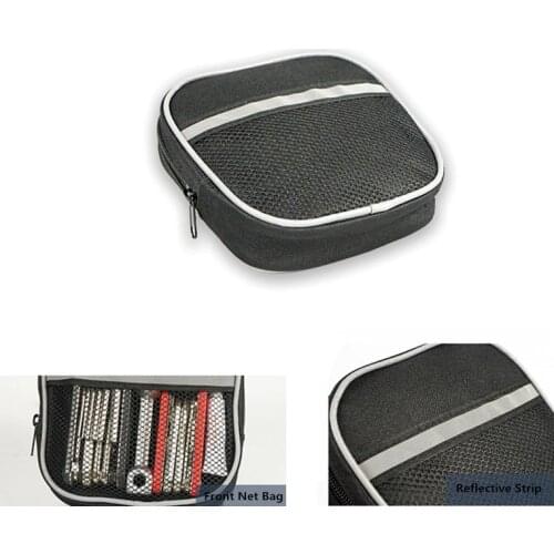 1.5L Bicycle Head Bag Wearable Waterproof Stain Resistant for MTB Road Bike eBike High Capacity With Reflective Strips