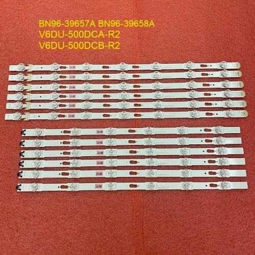 12pcs LED Backlight strip for Samsung UN50MU6100 UE50MU6120 UE50KU6072 UE50KU6079 UE50KU6000 UE50KU6300 V6DU-500DCA 500DCB-R2