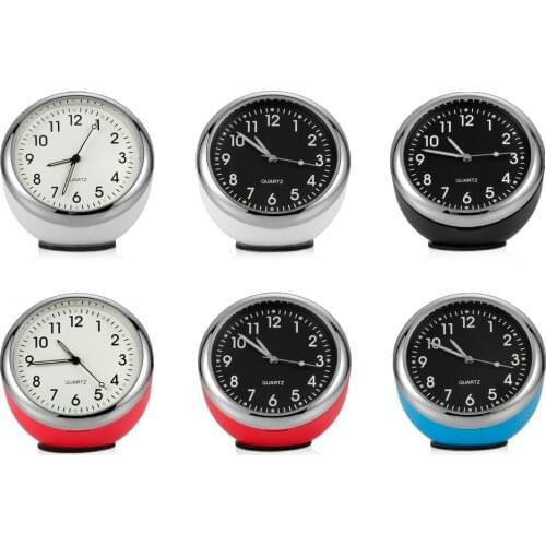 Luminous Auto Watch Car Clock Dashboard Decoration Vehicle Automotive Interior Digital Pointer Clock Car Ornament Accessories