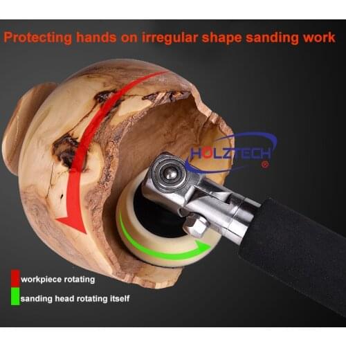 Wood rotary grinder polisher handheld universal adjustable angle woodworking lathe manual sander sanding tool