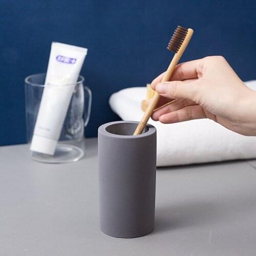 Bathroom Tumblers Simple Cup Round Toothbrush Toothpaste Holder Cup Travel Washing Cup Water Mug Bathroom Accessories