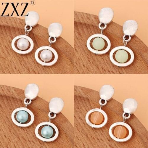 Серьги-гвоздики ZXZ China At AliExpress