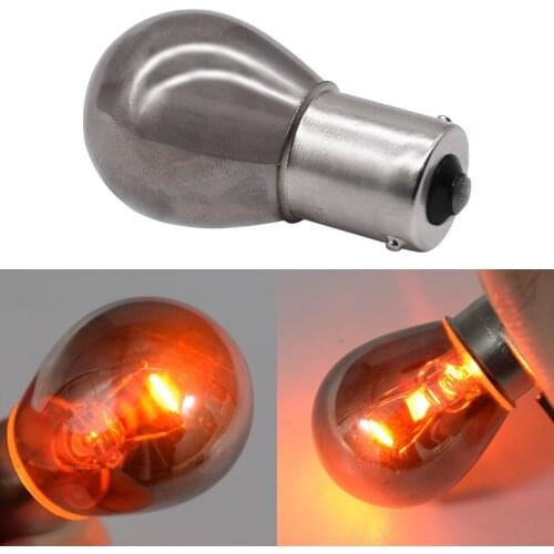 1PCS 1156 BA15S P21W LED Lamp 581 Bau15s PY21W Car Turn Signal Reversing Lamp Chrome Amber12V For Car Tail Light