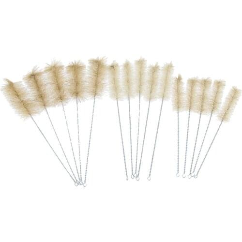 15PCS Universal Fit Lab Test Tube Beaker Brushes Set Cleaning Tool 3-Size