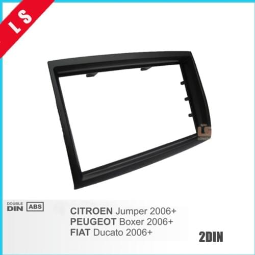 2 Din Car Fascia For 2006+ CITROEN Jumper For PEUGEOT Boxer/FIAT Ducato/Radio CD DVD Audio Dash Mount Trim Kit Fascia Frame,2DIN