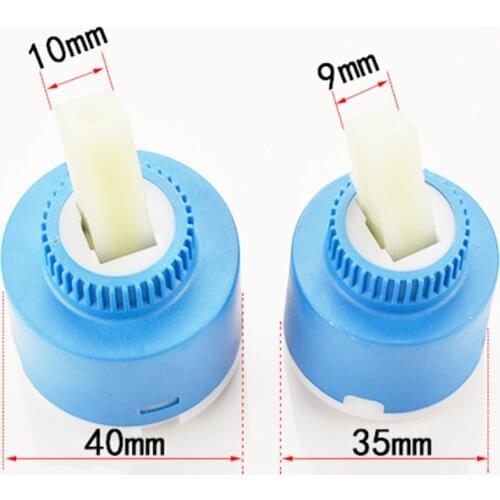 35/40mm Ceramic Disc Cartridge Mixer Faucet Thermostatic Cartridge Faucet Disc Valve PP Plastic Ceramic Cartridges For Mixer