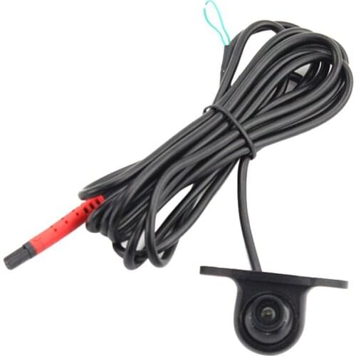 360° Waterproof Mini CCD Night Vision Car Rear Front View Backup Camera with Mirror Image Conversion Lines