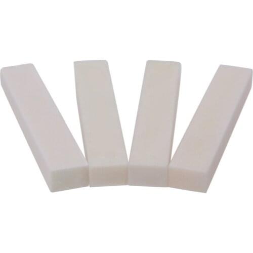 4pcs Bone Material DIY unslotted Nut for Guitar Bass String Instrument Accessory