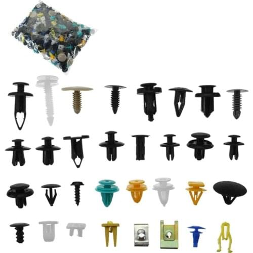 500Pcs Auto Parts Toolkit Auto Car Screwdriver Tool Body Plastic Push Pin Rivet Fasteners Trim Panel Moulding Clip
