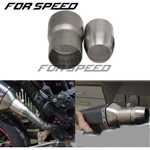 Motorcycle Accessory 60-51mm 51-38mm Motocross Exhaust Adapter Exhaust Pipe Muffler Connector Stainless Steel
