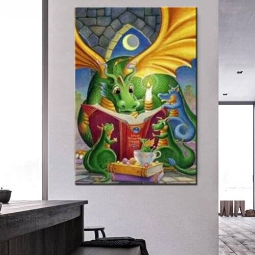 5D DIY Full Round/Square Diamond Painting Cartoon Animals 3D Embroidery Cross Stitch Rhinestone Mosaic Home Decor Art