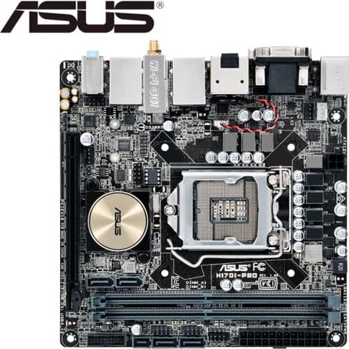 Used motherboard ASUS H170I-PRO DDR4 Socket 1151 Desktop Mainboard DDR4 Dual Channel mainboard