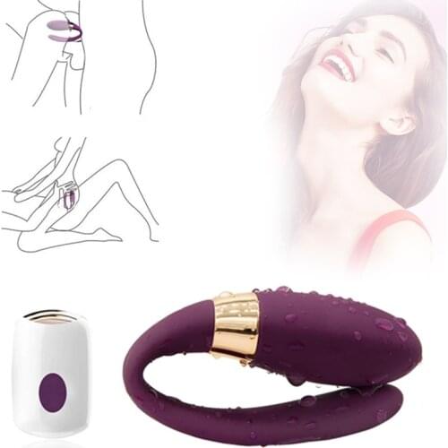 Wireless Vibrator USB Rechargeable Dildo G-Spot Silicone Stimulator Double Vibrators Adult Sex Toy For Women Couples Gay Anal