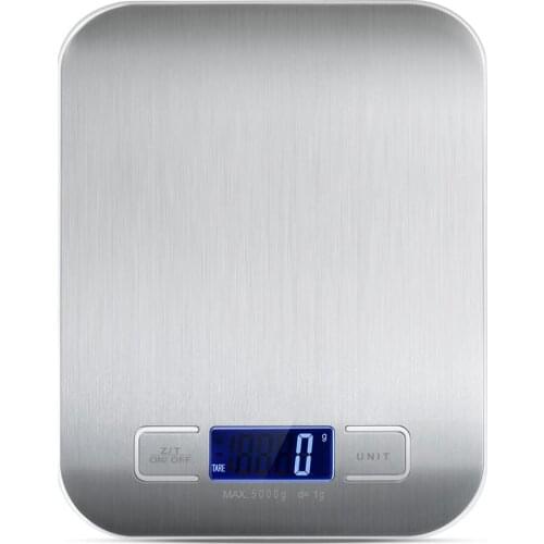 Household slim Digital Kitchen Scale LCD Display Kitchen Cooking weight measuring Tools 5kg
