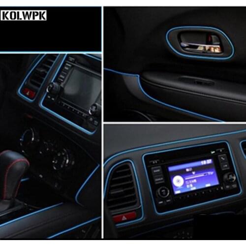 Car Interior Edge Decorative Strip Doors Trim Sticker for Mitsubishi ASX Outlander Lancer Evolution Pajero Eclipse Car styling
