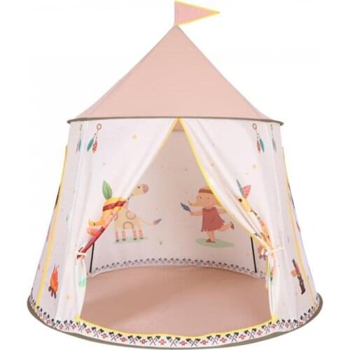Indian Teepee Tent Kid Tent Game House Portable Foldable Princess Castle Indoor Outdoor Toys ChildrenChristmas Gift For Baby