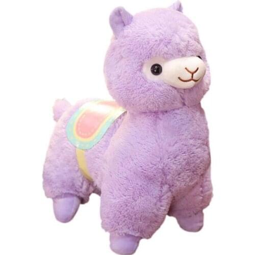 Children plush stuffed toy Cute Alpaca Doll Pillow Grass Mud Horse baby kids Christmas birthday plush toy gift