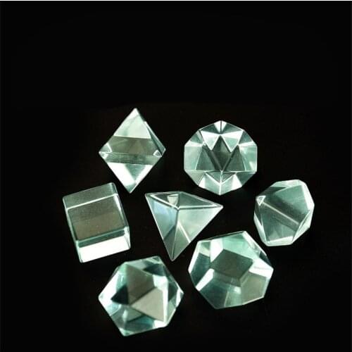 Gemstone Number Polyhedron Gem Dice 7 Pieces Set Game Dice Decoration Holiday Gift