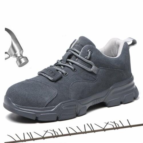 Breathable Work Safety Shoes Men Waterproof Non-slip Steel Toe Caps Anti-smash Anti-puncture Welding Site Indestructible Boots