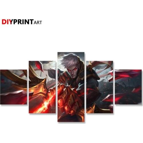 LoL Varus 5 Pieces Wall Painting Poster Paintings for Bedroom Decoration A2067