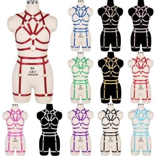 Punk Gothic Style Cage Bra Sexy Lingerie Sets Womens Underwear Exotic Costume Harness Fashion Dress Dance Rave Accessories