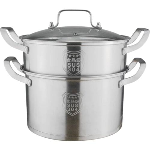 304 Stainless Steel Boilers 3 Liters pot soup pot European Composite Bottom Two Layer Thickened Steamer Kitchen Cookware