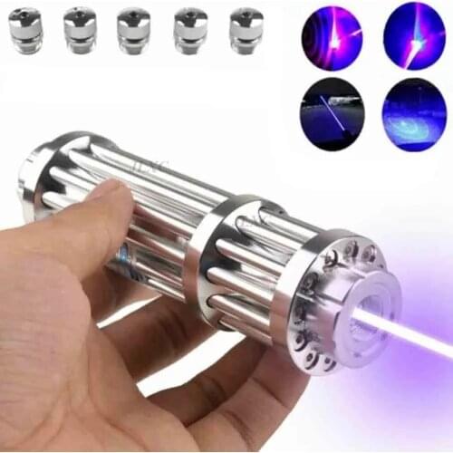 HOT! High Power 5000m Blue Laser Pointers 450nm Lazer Flashlight Burning Match/Burn light cigars/candle/black Hunting