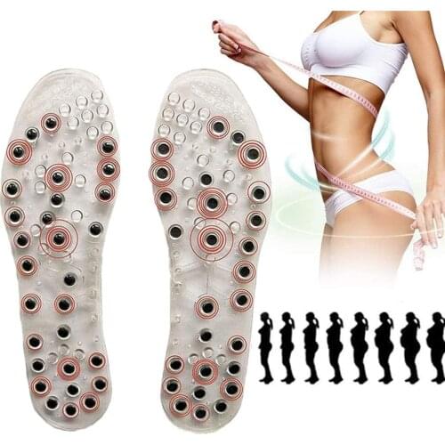 Magnetic Massage Insole Plantar Bleeding Datigue Relief Plantar Fasciitis Plantar Pain Health Therapy Acupuncture Insoles