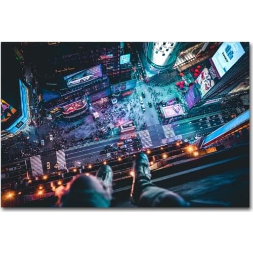 New York City Times Square Picture Printed Canvas Cloth Wall Art Poster Framed Painting For Living Room Decor