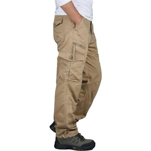 New Army Straight Slacks Casual Long Trousers 2021 Men Cargo Pants Multi Pockets Military Tactical Pants Men Outwear Streetwear