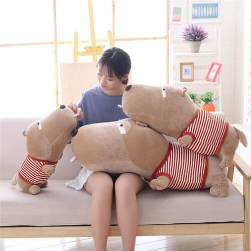 60-100cm Dog Plush Toys Pillow Soft Stuffed Plush Animals Kids Toy Sofa Backrest baby sleep partner birthday Christmas gift