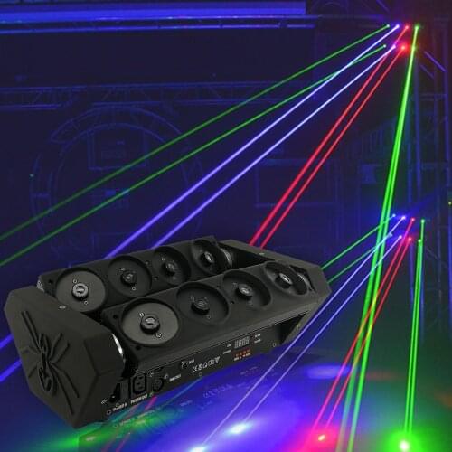 RGB Full Color Laser Light Spider Laser Light DMX512 Stage Lighting Laser Thick Line Laser