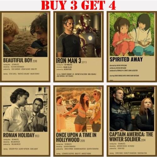 Polaroid Movie Poster Minimalist Movie Movie Anime For Room Cafe Movie Anime Wall Retro Vintage Poster For Home Decor Room