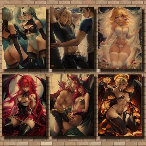 Various Game sexy posters / beauty posters / kraft paper posters / Kraft posters / retro posters NO.7