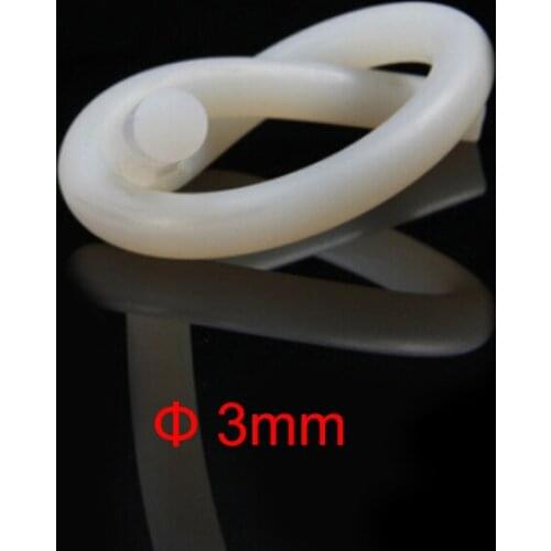 3mm diameter white cord silicone rod rubber sealing strip
