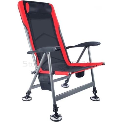 Fishing chair folding portable multifunctional fishing chair ultra light can lie on the platform for wild fishing all terrain
