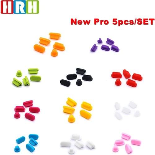 HRH Hot Selling 1set Silicone Data Port Anti Dustproof Plugs For Macbook New Pro Touch Bar Laptop Dust Plug Stopper Cover Set