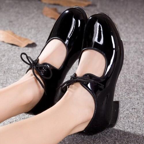 Tap shoes dance tap shoes for girls tie up beginner tap shoes patent PU black dance shoes women dance sneaker shoes men