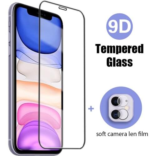 2IN1 Coverage Screen Protective For iPhone 11 12 Pro XR Max X XS Protector Glass For iPhone 6 6S 7 8 4.7inch Plus SE 2020