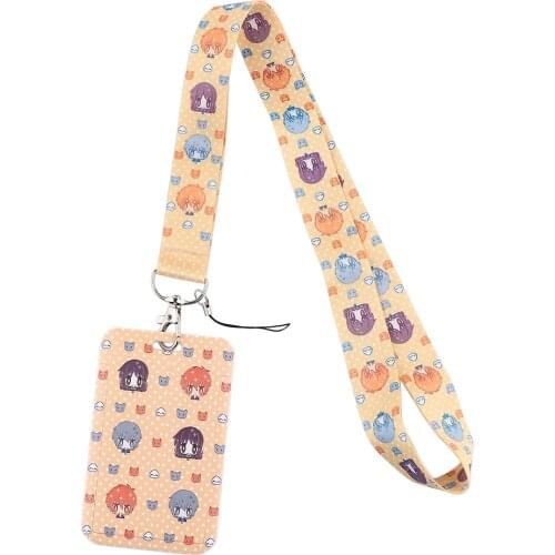 1pcs ZF3340 Anime Characters Avatar Lanyard For Key Card ID Badge Holder Key Chain Key Holder Hang Rope Key Rings Kids Gifts