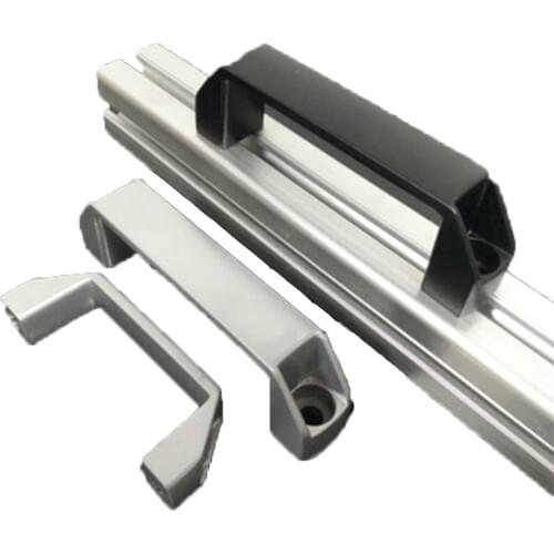 Aluminum Cabinet Handles Black Sliver nylon alloy 90mm 120mm 180mm door Accessory DIY 3D Printer Parts