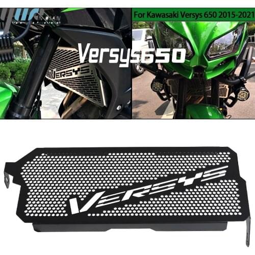 For Kawasaki Versys 650 2015-2021 2020 2019 2018 Motorcycle Accessories Radiator Grille Guard Cove Protection Upper Water Tank