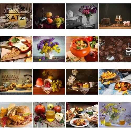 Diamond Mosaic French Fries Diamond Embroidery Gourmet Food Painting By Number Diy Burger Picture Cross-Stitch Kits Home Decor