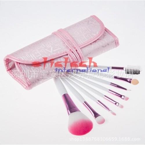 By dhl or ems 50 sets 8 pcs/set Pink Womens Makeup Brush Set Cosmetic Brushes for Face And Eye Shadow Ladys Gift hot sale